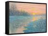 Winter Sunset-Kevin Dodds-Framed Stretched Canvas