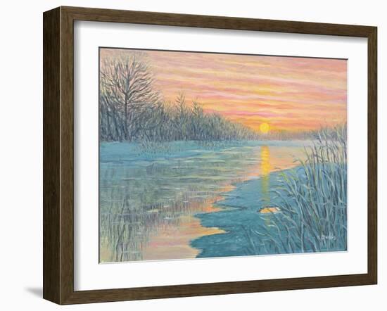 Winter Sunset-Kevin Dodds-Framed Giclee Print
