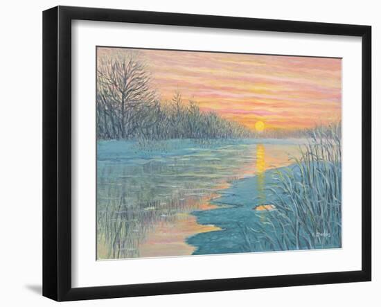 Winter Sunset-Kevin Dodds-Framed Giclee Print