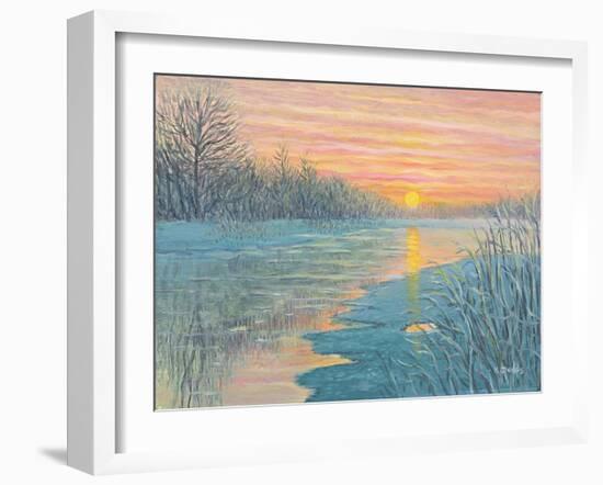 Winter Sunset-Kevin Dodds-Framed Giclee Print