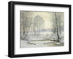 Winter Sunset-James Thomas Watts-Framed Giclee Print