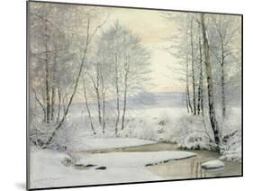 Winter Sunset-James Thomas Watts-Mounted Giclee Print