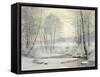 Winter Sunset-James Thomas Watts-Framed Stretched Canvas