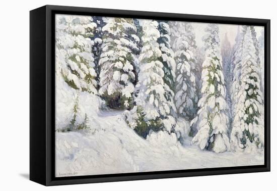 Winter Tale, 1913-Aleksandr Alekseevich Borisov-Framed Stretched Canvas