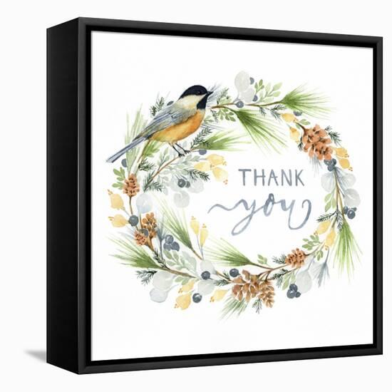 Winter Thank You-Yachal Design-Framed Stretched Canvas