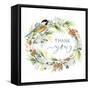 Winter Thank You-Yachal Design-Framed Stretched Canvas
