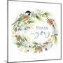 Winter Thank You-Yachal Design-Mounted Giclee Print