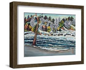 Winter Thaw, Gatineau River-Patricia Eyre-Framed Giclee Print