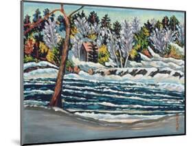 Winter Thaw, Gatineau River-Patricia Eyre-Mounted Giclee Print