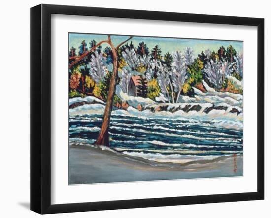 Winter Thaw, Gatineau River-Patricia Eyre-Framed Giclee Print
