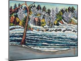 Winter Thaw, Gatineau River-Patricia Eyre-Mounted Giclee Print