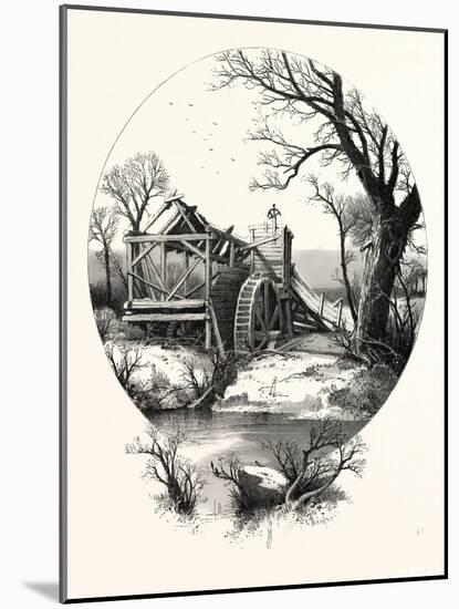 Winter. the Trees Stand Shivering in the Frosty Air; on the Branch and Bank Lies Thick the Clinging-null-Mounted Giclee Print