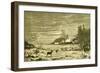 Winter Time Deer Austria 1891-null-Framed Premium Giclee Print