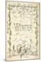 Winter - Title Page Illustrated With Holly, Icicles and Mistletoe-Thomas Miller-Mounted Giclee Print