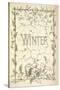 Winter - Title Page Illustrated With Holly, Icicles and Mistletoe-Thomas Miller-Stretched Canvas