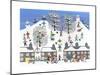 Winter Town-Gordon Barker-Mounted Giclee Print