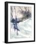 Winter Trail-null-Framed Giclee Print