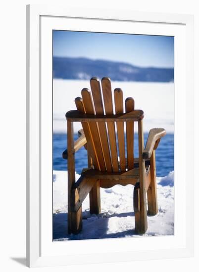 Winter Tranquility, Lake George, New York-George Oze-Framed Photographic Print