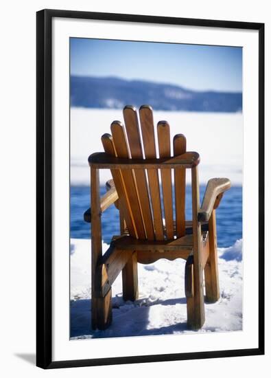 Winter Tranquility, Lake George, New York-George Oze-Framed Photographic Print