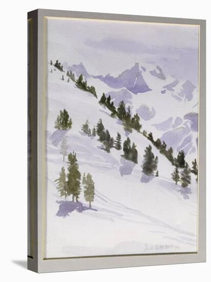 Winter Trees, Haute Nandez, Switzerland, 1989-Sarah Butterfield-Stretched Canvas