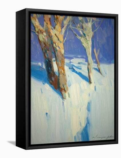 Winter Trees-Vahe Yeremyan-Framed Stretched Canvas