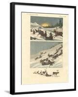 Winter Trips in Lapland-null-Framed Giclee Print