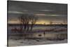 Winter Twilight Near Albany, 1858-George Henry Boughton-Stretched Canvas