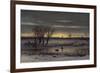 Winter Twilight Near Albany, 1858-George Henry Boughton-Framed Giclee Print