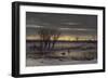 Winter Twilight Near Albany, 1858-George Henry Boughton-Framed Premium Giclee Print