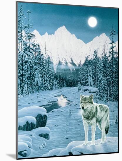 Winter Twilight-Jeff Tift-Mounted Giclee Print