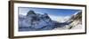 Winter View Down Snow-Covered Glencoe Showing Three Sisters of Glencoe and the A83-Lee Frost-Framed Photographic Print