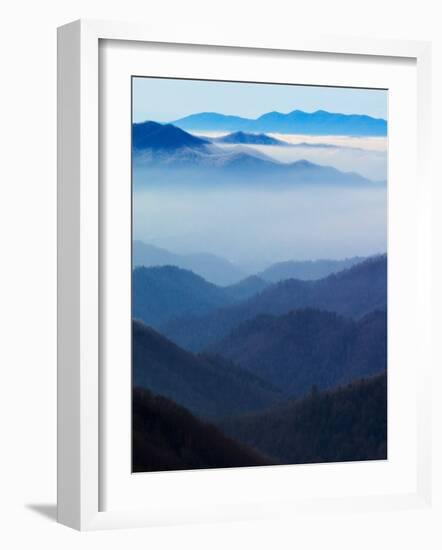 Winter View of Deep Creek Valley, Great Smoky Mountains National Park, North Carolina, USA-Adam Jones-Framed Photographic Print