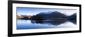 Winter View of Flat Calm Loch Leven with Snow Covered Mountains Reflected, Near Ballachulish-Lee Frost-Framed Photographic Print