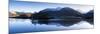 Winter View of Flat Calm Loch Leven with Snow Covered Mountains Reflected, Near Ballachulish-Lee Frost-Mounted Photographic Print