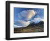 Winter View of Rannoch Moor Showing Lone Whitewashed Cottage on the Bank of a River, Scotland-Lee Frost-Framed Photographic Print