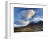 Winter View of Rannoch Moor Showing Lone Whitewashed Cottage on the Bank of a River, Scotland-Lee Frost-Framed Photographic Print