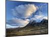 Winter View of Rannoch Moor Showing Lone Whitewashed Cottage on the Bank of a River, Scotland-Lee Frost-Mounted Photographic Print