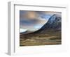 Winter View of Rannoch Moor Showing Lone Whitewashed Cottage on the Bank of a River, Scotland-Lee Frost-Framed Photographic Print