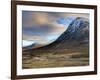 Winter View of Rannoch Moor Showing Lone Whitewashed Cottage on the Bank of a River, Scotland-Lee Frost-Framed Photographic Print