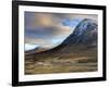 Winter View of Rannoch Moor Showing Lone Whitewashed Cottage on the Bank of a River, Scotland-Lee Frost-Framed Photographic Print