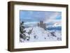 Winter view of Rocca Calascio castle after heavy snowfall, Rocca Calascio-Paolo Graziosi-Framed Photographic Print