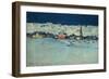 Winter View of Savognino (Savognino Under the Snow)-Giovanni Segantini-Framed Giclee Print