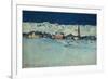 Winter View of Savognino (Savognino Under the Snow)-Giovanni Segantini-Framed Giclee Print