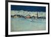 Winter View of Savognino (Savognino Under the Snow)-Giovanni Segantini-Framed Giclee Print