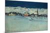 Winter View of Savognino (Savognino Under the Snow)-Giovanni Segantini-Mounted Giclee Print