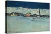 Winter View of Savognino (Savognino Under the Snow)-Giovanni Segantini-Stretched Canvas