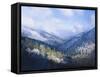 Winter View of Sugarlands Valley, Great Smoky Mountains National Park, Tennessee, USA-Adam Jones-Framed Stretched Canvas