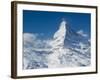 Winter View of The Matterhorn, Blauherd, Zermatt, Valais, Wallis, Switzerland-Walter Bibikow-Framed Photographic Print