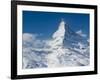 Winter View of The Matterhorn, Blauherd, Zermatt, Valais, Wallis, Switzerland-Walter Bibikow-Framed Photographic Print