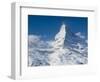 Winter View of The Matterhorn, Blauherd, Zermatt, Valais, Wallis, Switzerland-Walter Bibikow-Framed Photographic Print